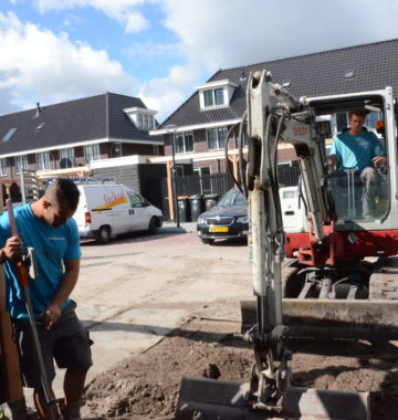 grondwerk in de tuin