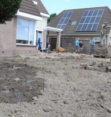 grondwerk in de tuin